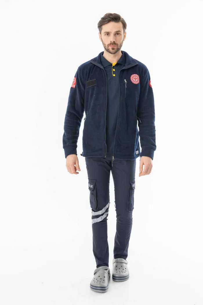 112 Acil Tıp Teknisyeni Fermuarlı Polar Ceket Unisex (ATT006)