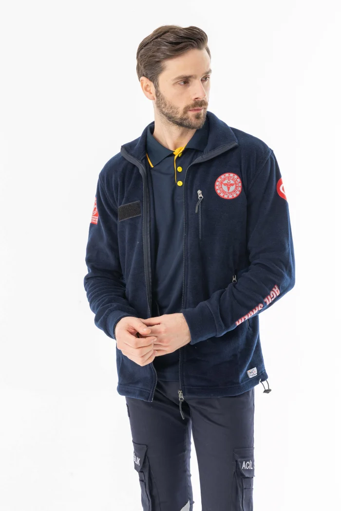 112 Acil Tıp Teknisyeni Fermuarlı Polar Ceket Unisex (ATT006)