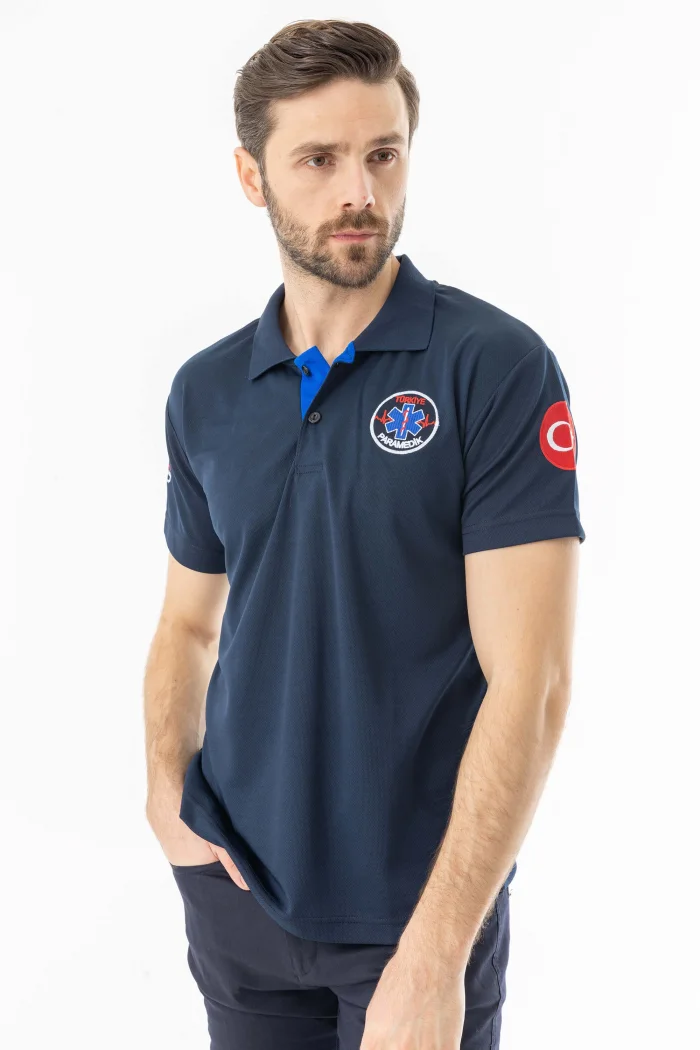 112 Acil Paramedik T-Shirt Unisex Lacivert (ATT002)