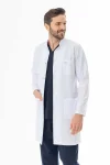 Hakim Yaka Erkek Doktor Önlüğü Alpaka Kumaş Uzun Boy (BEO103)