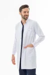 Hakim Yaka Erkek Doktor Önlüğü Alpaka Kumaş Uzun Boy (BEO103)
