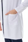 Hakim Yaka Erkek Doktor Önlüğü Alpaka Kumaş Uzun Boy (BEO103)