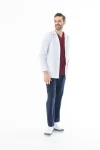 Spor Yaka Ceket Boy Erkek Doktor Önlüğü Alpaka Kumaş Beyaz (BEO101)
