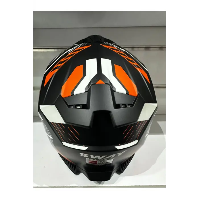 KASK SWAY SW-865 MAT GREY/ORANGE GÜNEŞ GÖZLÜKLÜ