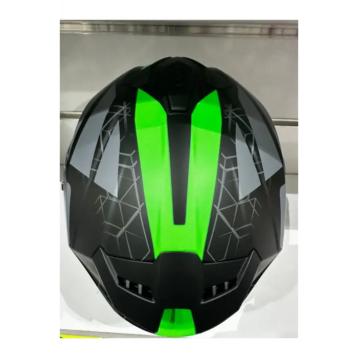 KASK SWAY SW-865 MAT GREY/GREEN GÜNEŞ GÖZLÜKLÜ