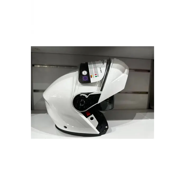 KASK SW-917 ÇENE AÇILIR GÜNEŞ GÖZLÜKLÜ BEYAZ