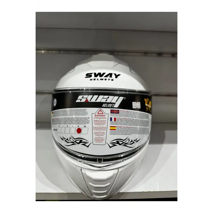 KASK SW-917 ÇENE AÇILIR GÜNEŞ GÖZLÜKLÜ BEYAZ