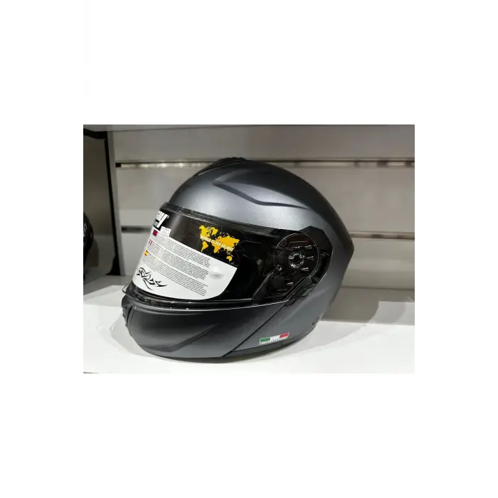 KASK SW-917 ÇENE AÇILIR GÜNEŞ GÖZLÜKLÜ MAT TİTANYUM