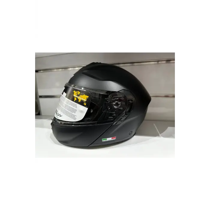 KASK SW-917 ÇENE AÇILIR GÜNEŞ GÖZLÜKLÜ MAT SİYAH