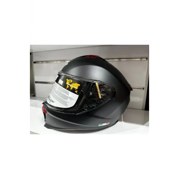 KASK SWAY SW-865 MAT SİYAH GÜNEŞ GÖZLÜKLÜ