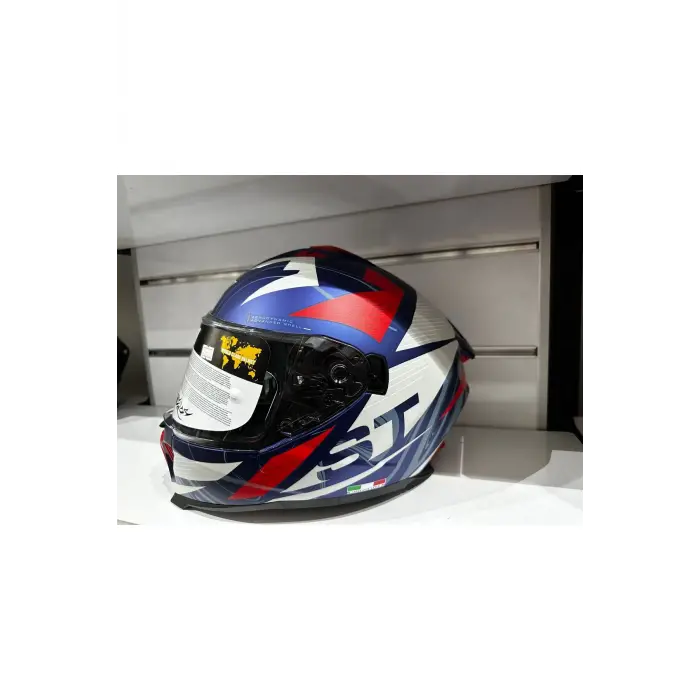 KASK SWAY SW-865 ST BLUE/RED GÜNEŞ GÖZLÜKLÜ