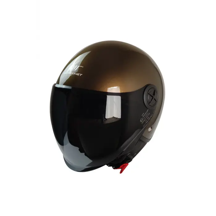 KASK MTS FX-101 PARLAK KAHVE ÇENESİZ
