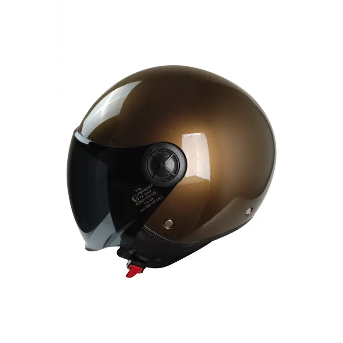 KASK MTS FX-101 PARLAK KAHVE ÇENESİZ