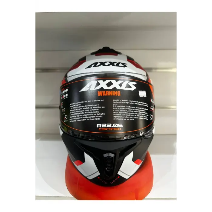 KASK AXXİS DRAKEN S B5 SUNRAY MAT RED/BLACK/WHITE