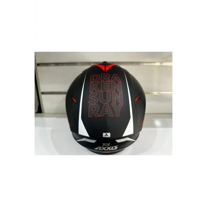 KASK AXXİS DRAKEN S B5 SUNRAY MAT RED/BLACK/WHITE