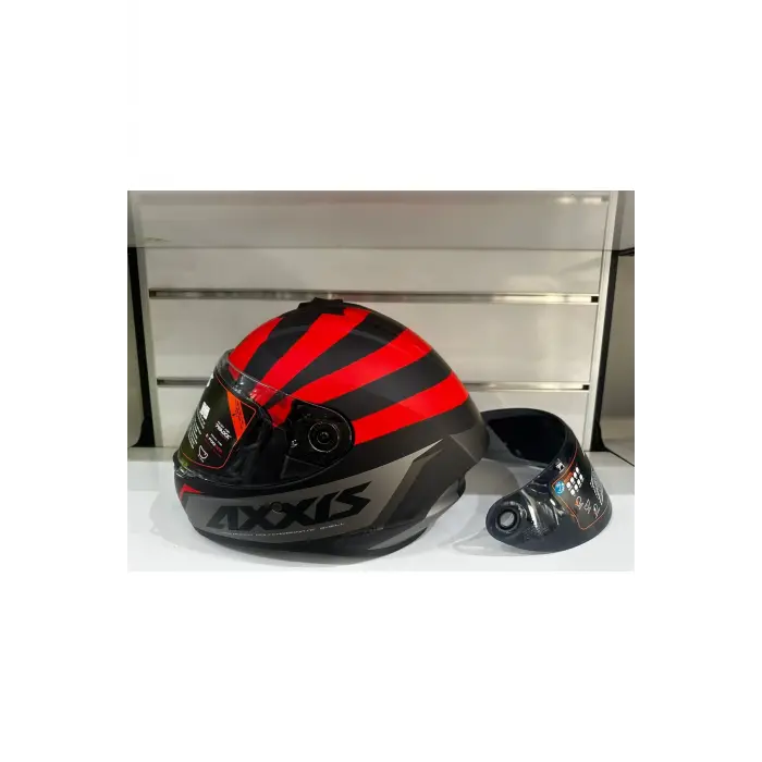 KASK AXXİS DRAKEN S PREMIER B5 MAT RED/BLACK/GREY