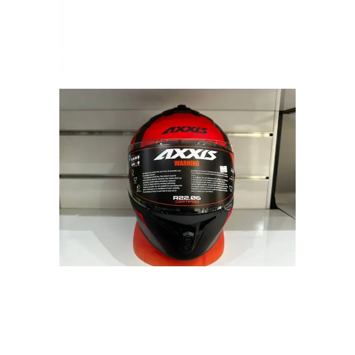 KASK AXXİS DRAKEN S PREMIER B5 MAT RED/BLACK/GREY