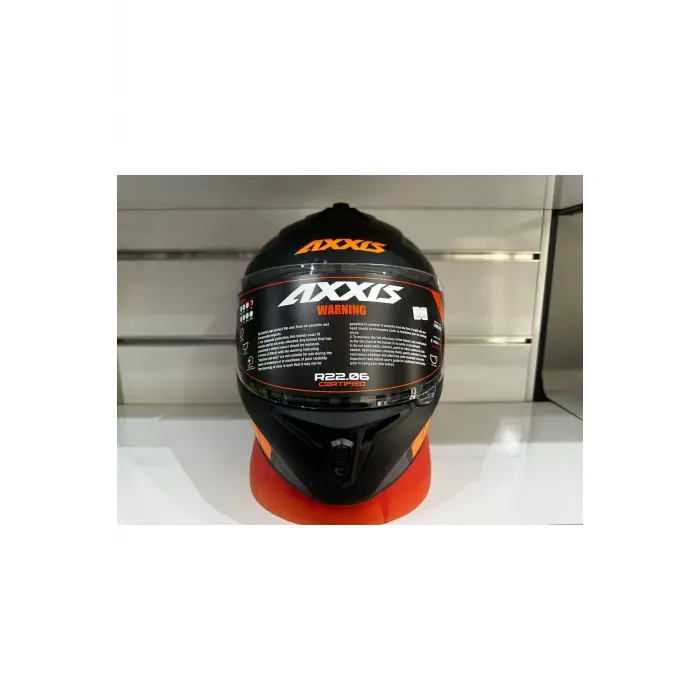 KASK AXXİS DRAKEN S B4 SLIDE MAT FLOUR uyumlu ORANGE/BLACK