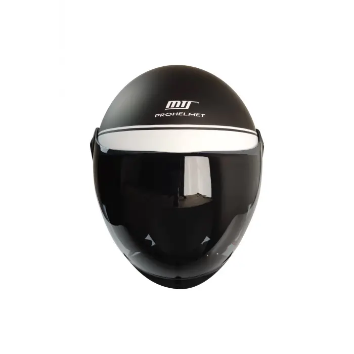 KASK MTS FX-101 MAT SİYAH/BEYAZ ÇENESİZ