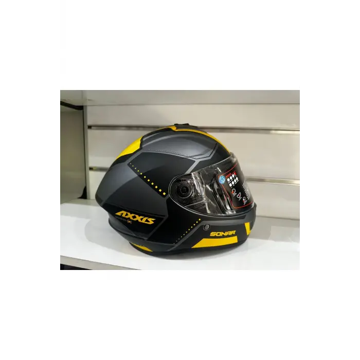 KASK AXXİS DRAKEN S SONAR C3 MAT TİTANYUM/YELLOW