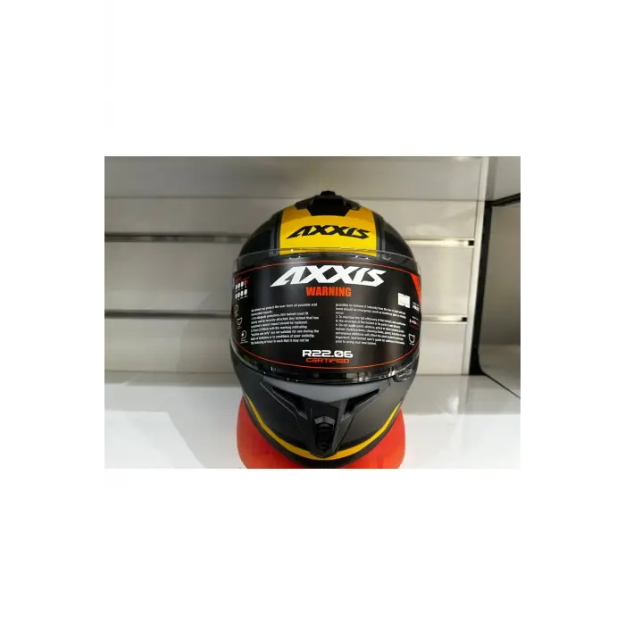 KASK AXXİS DRAKEN S SONAR C3 MAT TİTANYUM/YELLOW