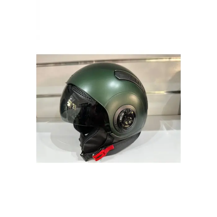 KASK NEXX SX.10 MAT YEŞİL ÇENESİZ GÜNEŞ GÖZLÜKLÜ