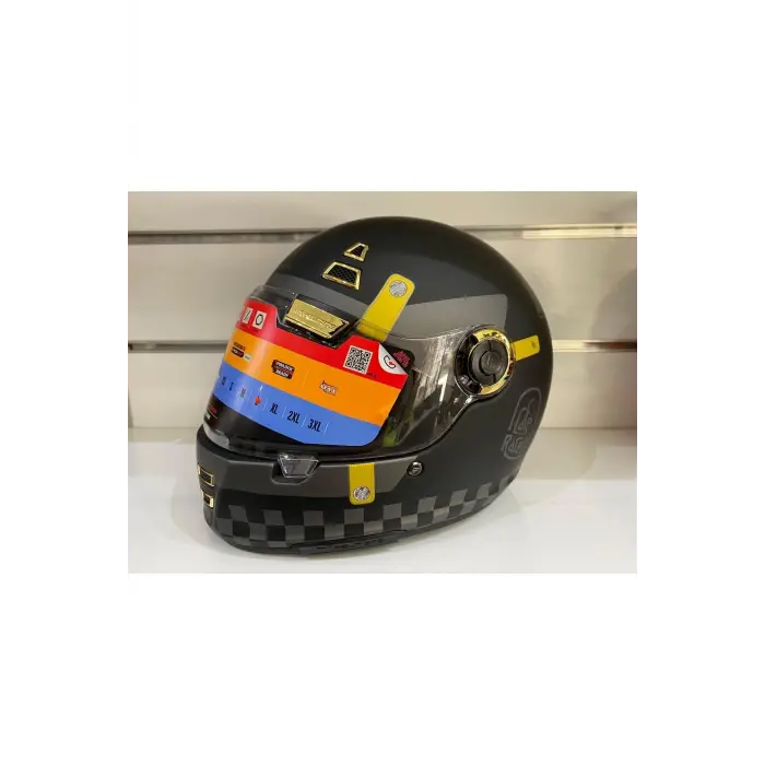 Kask Mt Jarama Zone C1 Mat Siyah/grı Cafe Racer