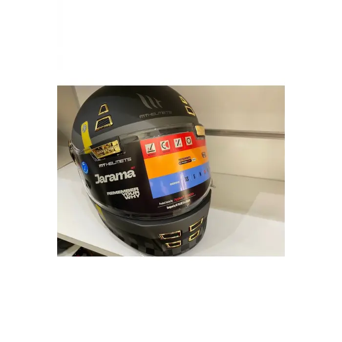 Kask Mt Jarama Zone C1 Mat Siyah/grı Cafe Racer