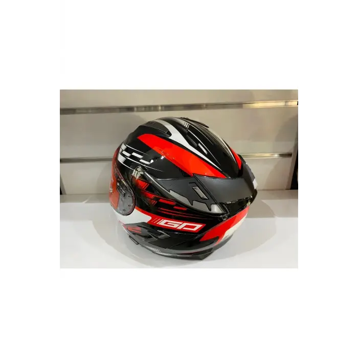 Kask Challenger Gp Siyah-kırmızı Güneş Gözlüklü