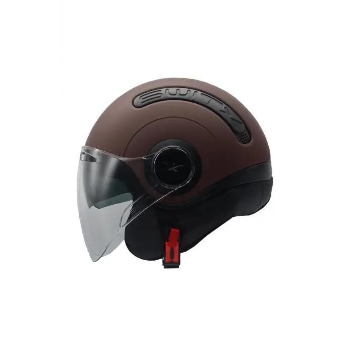 Kask Nexx Sx.10 Mat Kahverengi Çenesiz Güneş Gözlüklü