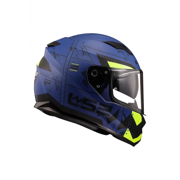 Stream Evo Max Mat Mavi-sarı Kask