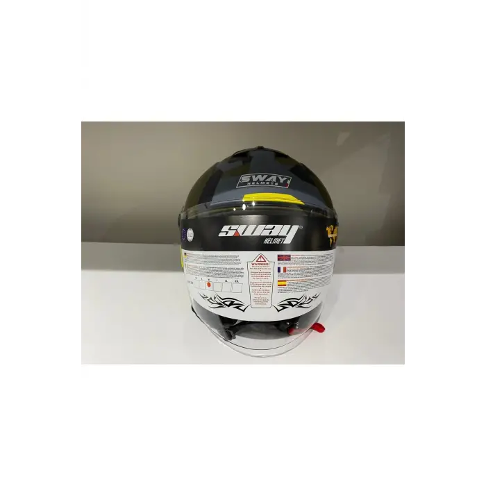 Kask Sw-715 Çenesiz Black Army