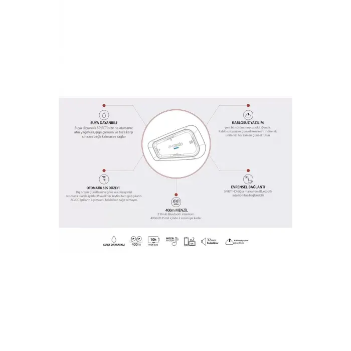 Cardo Spırıt Bluetooth Ve Intercom (TEKLİPAKET)
