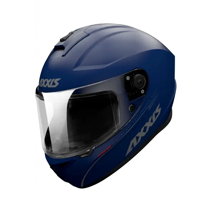 Kask Axxis Draken S Mat Blue Siyah Camlı