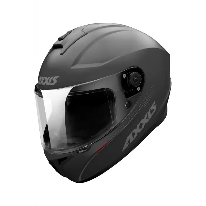 Kask Axxis Draken S Mat Titanyum Şeffaf Camlı