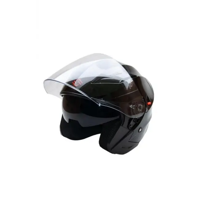 Kask Shıro Sh-450 Çenesiz Parlak Siyah