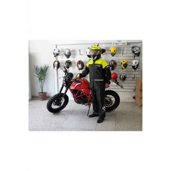 Yağmurluk 1134 Cepli Takımı Sarı