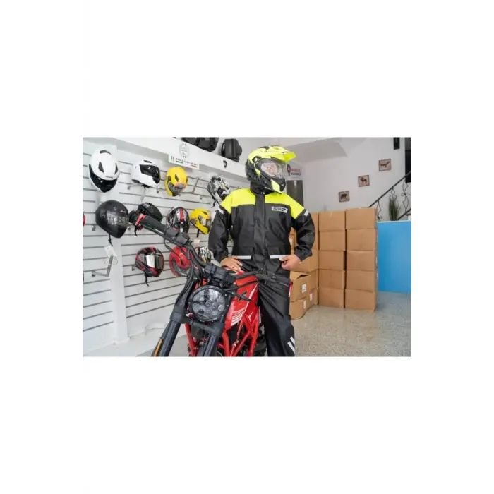 Yağmurluk 1134 Cepli Takımı Sarı