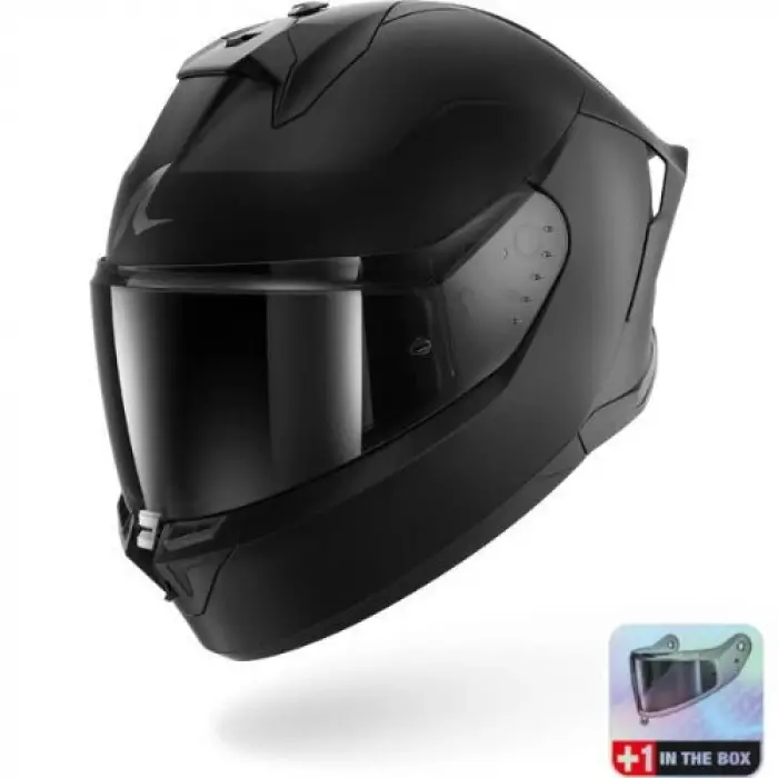 Kask Shark Skwal Cup Dark Shadow Mat Siyah Kapalı