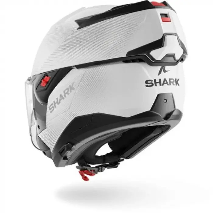 Kask Shark Oxo Sp Lyne Mat Çene Açılır Beyaz