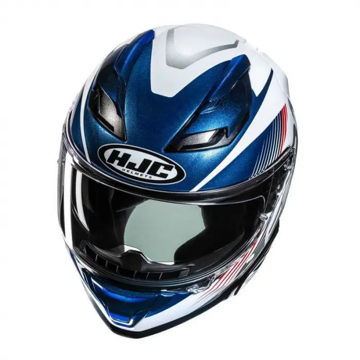 KASK HJC F71 CATOS MC21 MAVİ/BEYAZ