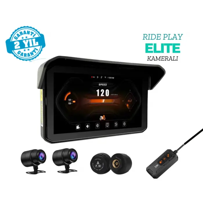 Trip Mate Elite Kameralı Motosiklet CarPlay & Android Auto