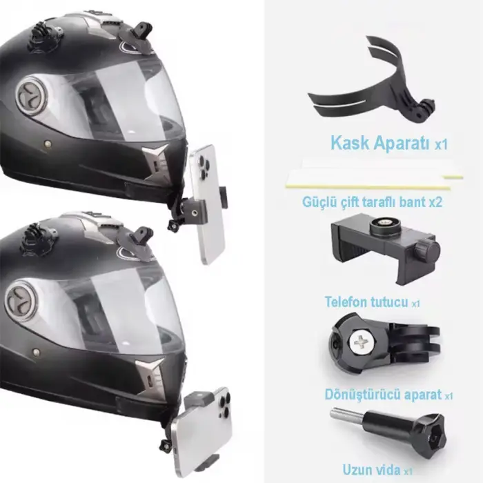 PH-821 KASK AKSİYON KAMERA VE TELEFON BAĞLANTI APARATI