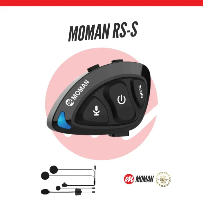 Moman RS-S Motosiklet İnterkomu Tek Kanallı