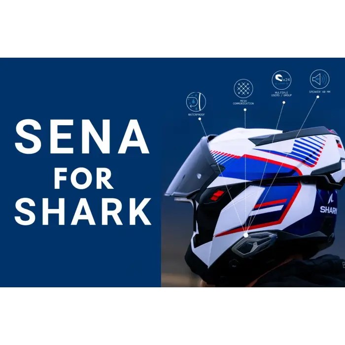 Shark Sena Bluetooth İntercom Tekli (MESH)MWS