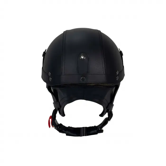 KASK SWAY TEX 130 ZN Siyah Deri Miğfer Kask