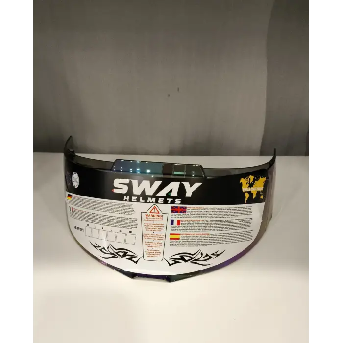 Kask Camı Sway FF 820 İRİDYUM MAVİ
