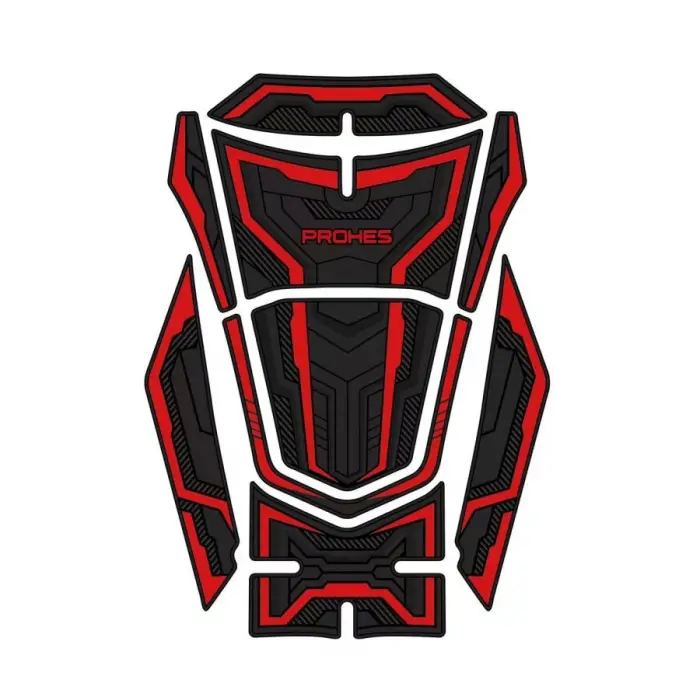 PH-701 PCX 2021-2024 KAUÇUK TANKPAD TAKIMI KIRMIZI
