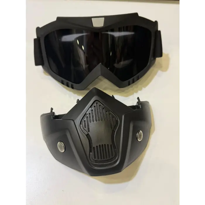 TEX 710 Jet Kask Maskesi Siyah Cam