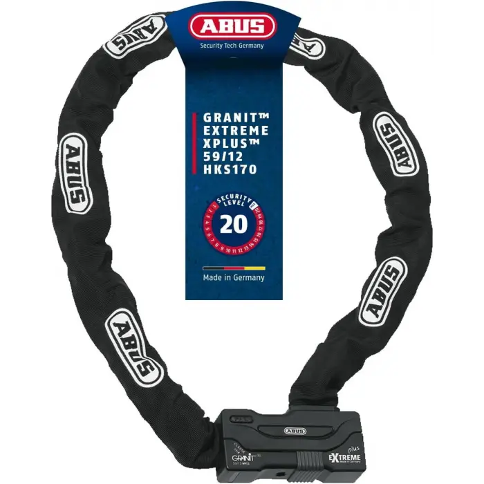 ABUS 59 / 12HKS170 BLACK EXTREME CHAİN PLUS